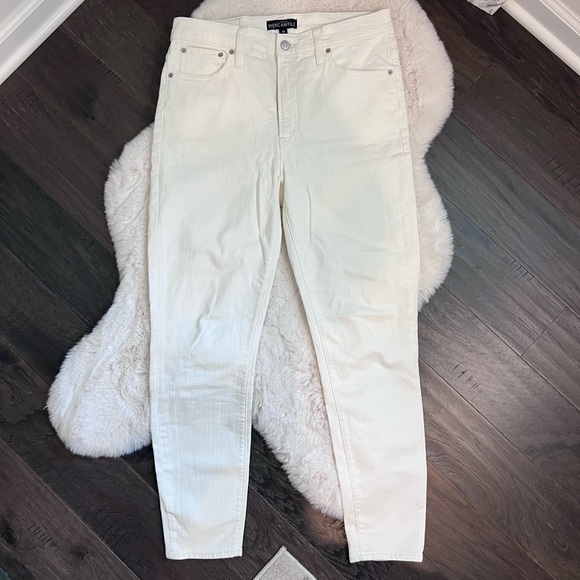 J. Crew Mercantile White Skinny Jeans Size 30 - Picture 3 of 9
